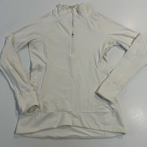 Athleta Whittier Peak White Half Zipper Jacket Women's Size: Medium